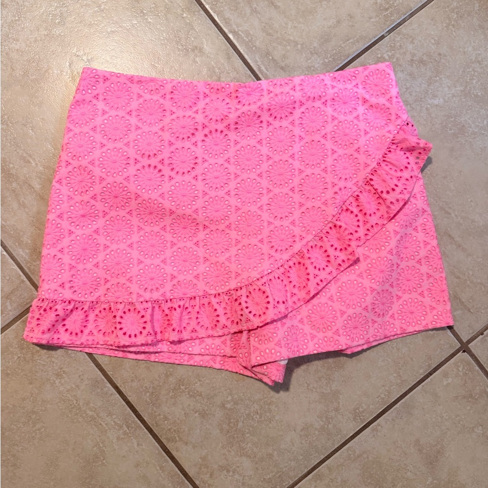 Lilly Pulitzer Pink Eyelet Skort